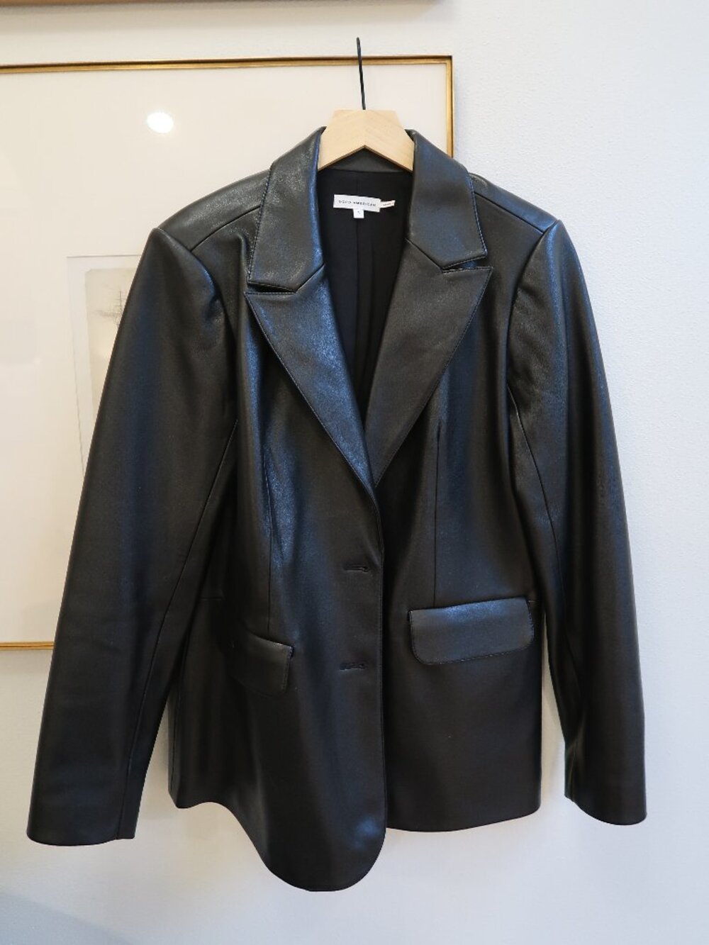 Good American Better Than Leather Blazer